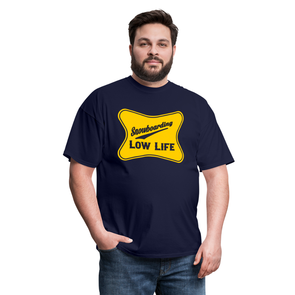 Snowboarding - Yellow - Unisex Classic T-Shirt - navy