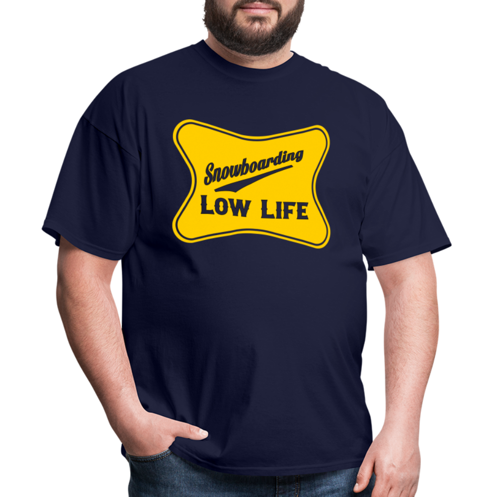 Snowboarding - Yellow - Unisex Classic T-Shirt - navy