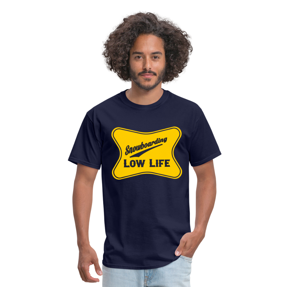 Snowboarding - Yellow - Unisex Classic T-Shirt - navy