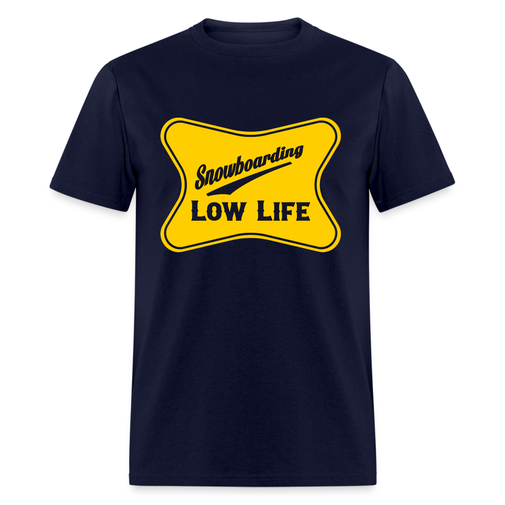 Snowboarding - Yellow - Unisex Classic T-Shirt - navy