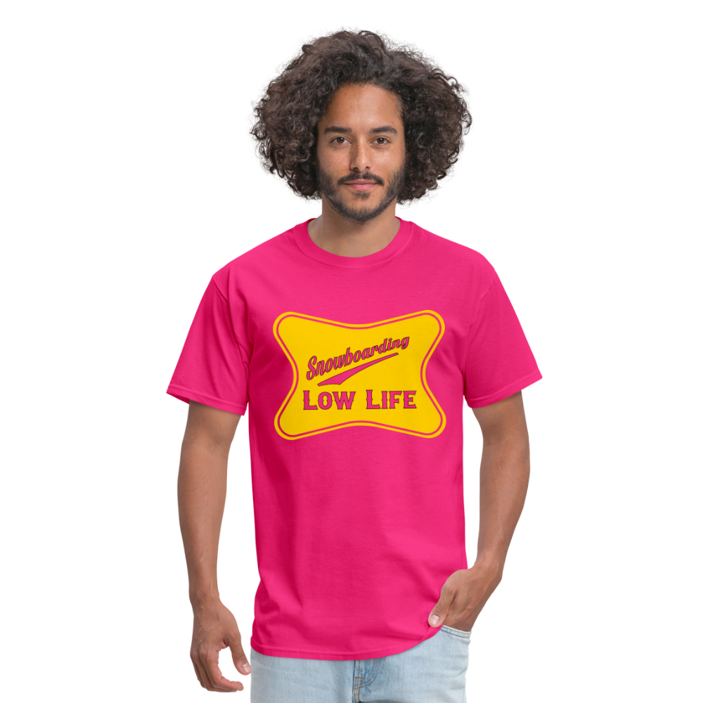 Snowboarding - Yellow - Unisex Classic T-Shirt - fuchsia