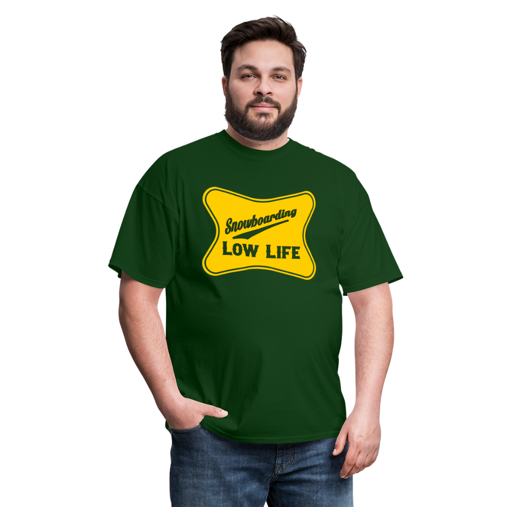 Snowboarding - Yellow - Unisex Classic T-Shirt - forest green