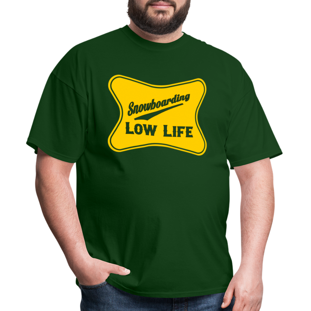 Snowboarding - Yellow - Unisex Classic T-Shirt - forest green