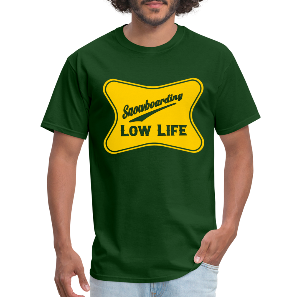 Snowboarding - Yellow - Unisex Classic T-Shirt - forest green