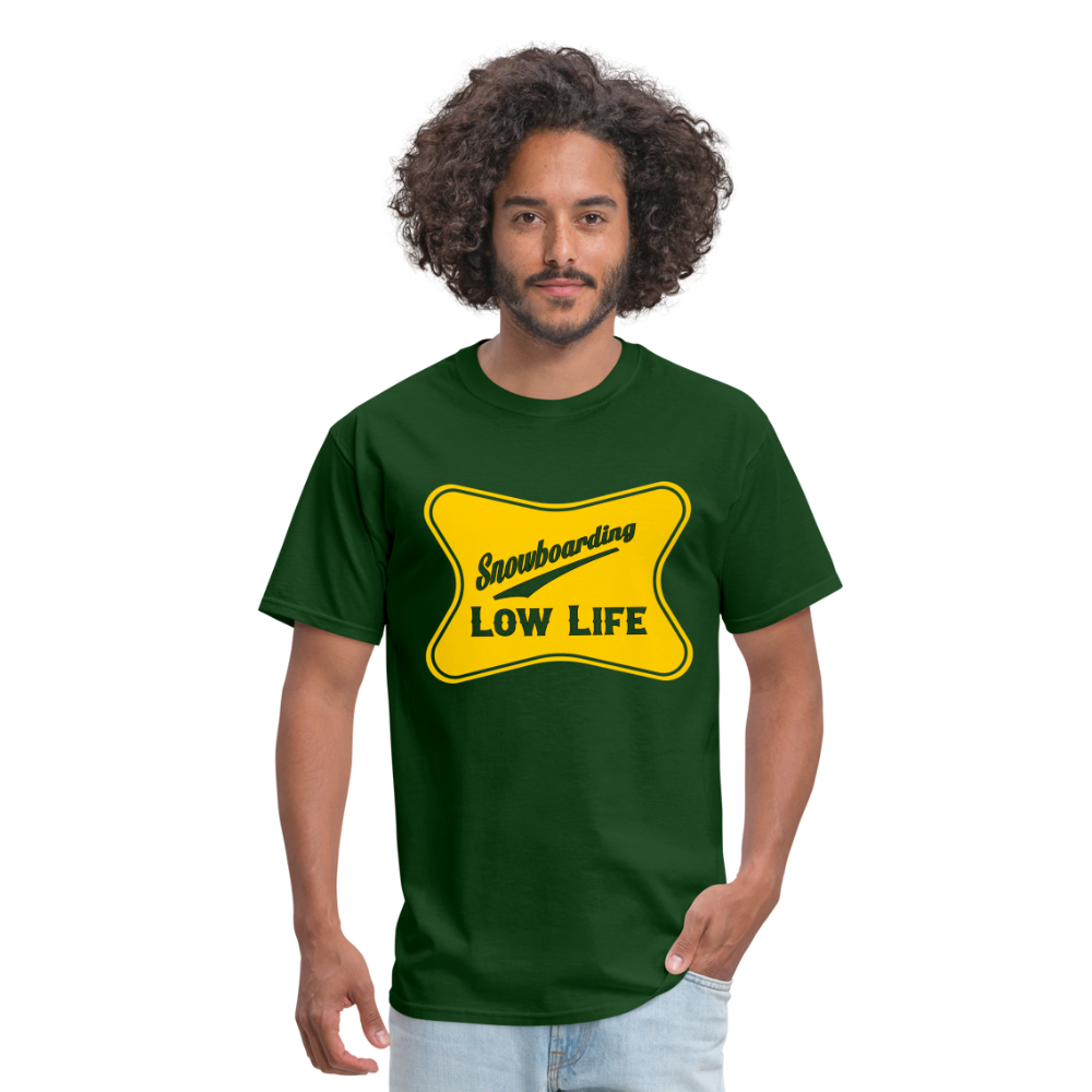 Snowboarding - Yellow - Unisex Classic T-Shirt - forest green
