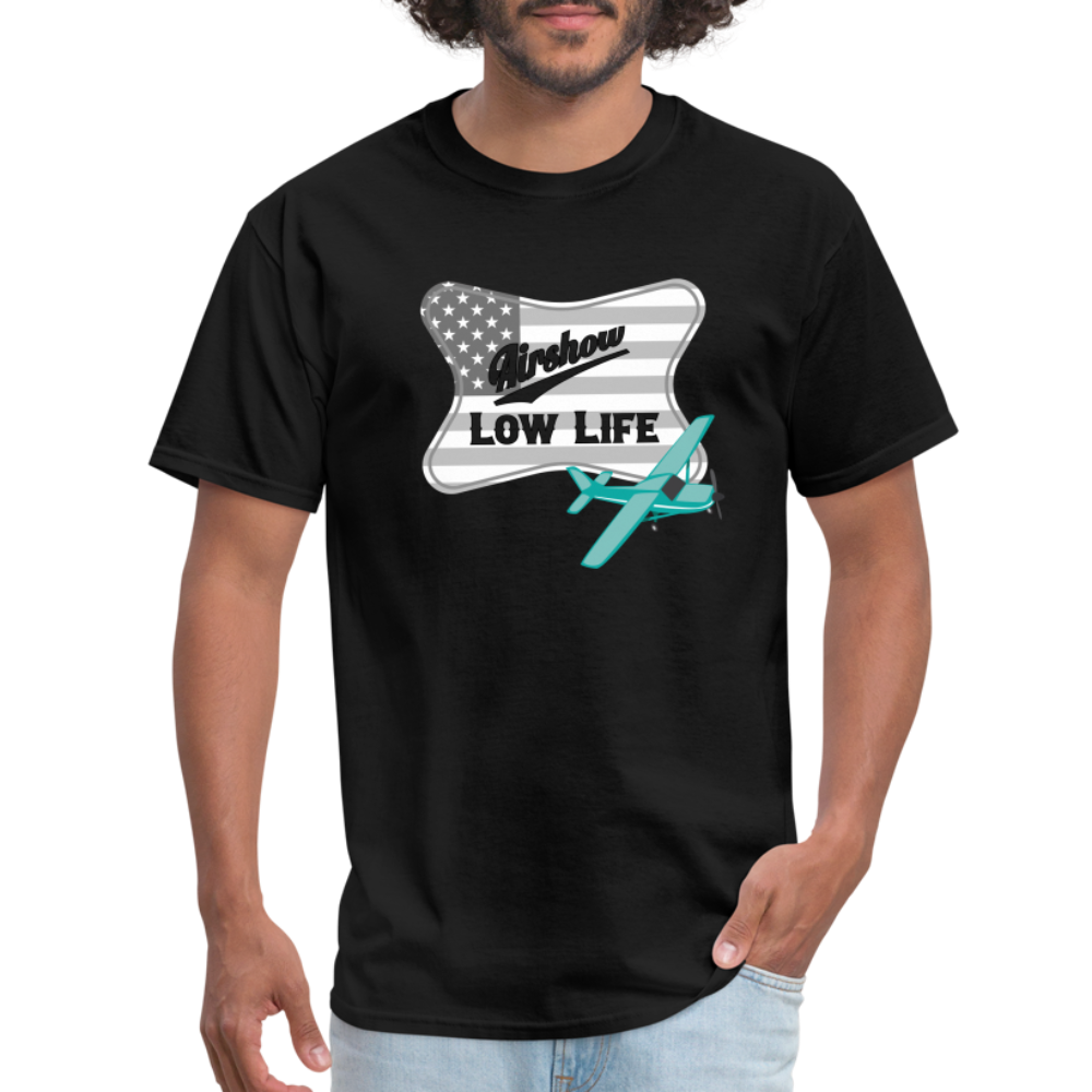 Airshow in Gray & White (Unisex) Classic T-Shirt - black