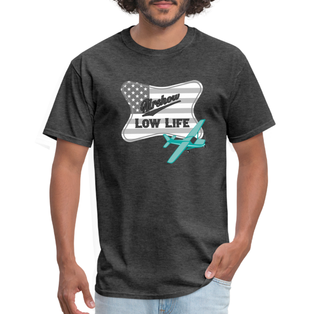 Airshow in Gray & White (Unisex) Classic T-Shirt - heather black