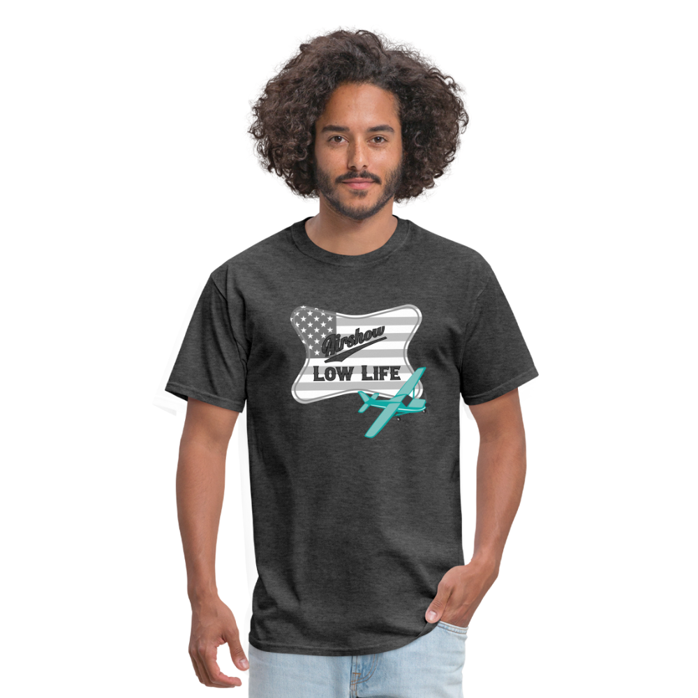 Airshow in Gray & White (Unisex) Classic T-Shirt - heather black