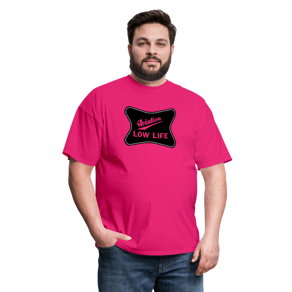Aviation in Black (Unisex) Classic T-Shirt - fuchsia