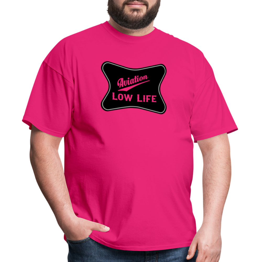 Aviation in Black (Unisex) Classic T-Shirt - fuchsia