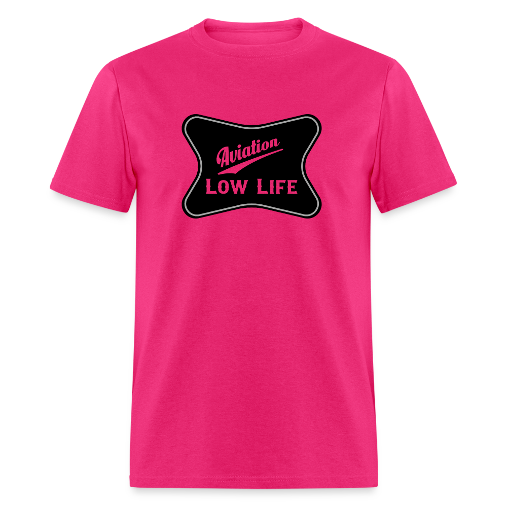Aviation in Black (Unisex) Classic T-Shirt - fuchsia