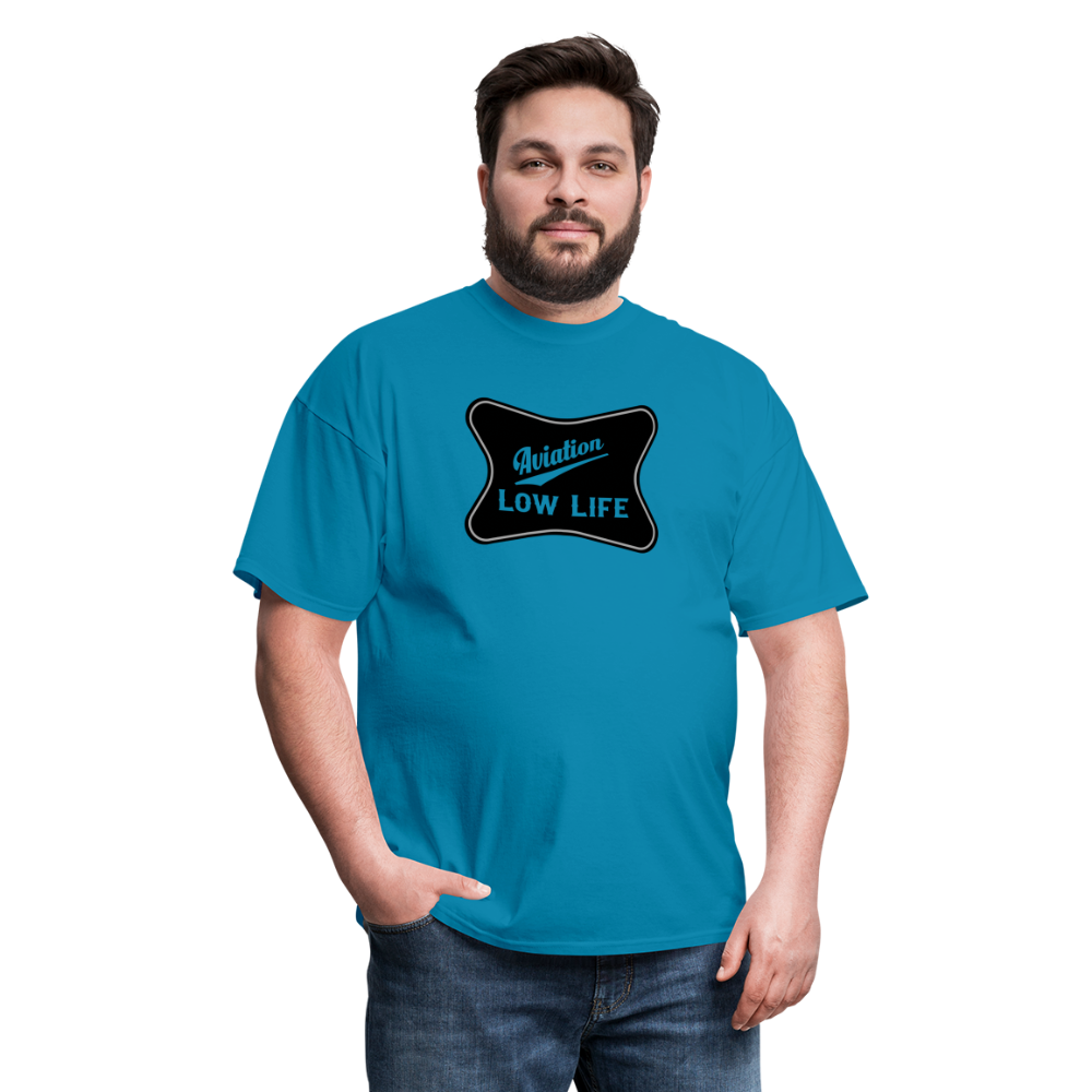 Aviation in Black (Unisex) Classic T-Shirt - turquoise