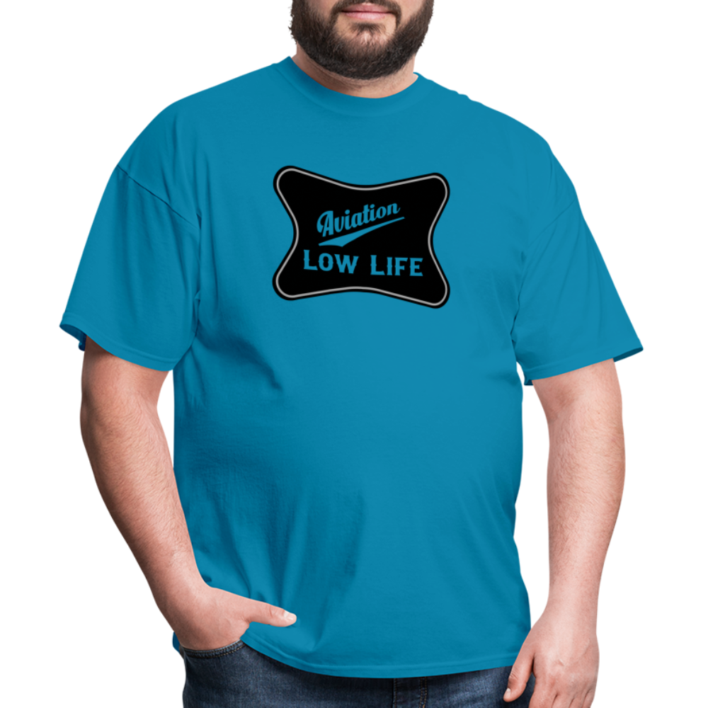 Aviation in Black (Unisex) Classic T-Shirt - turquoise