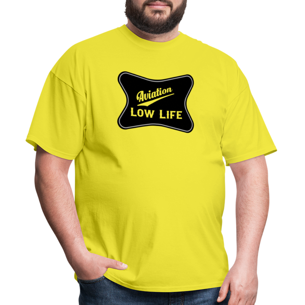 Aviation in Black (Unisex) Classic T-Shirt - yellow