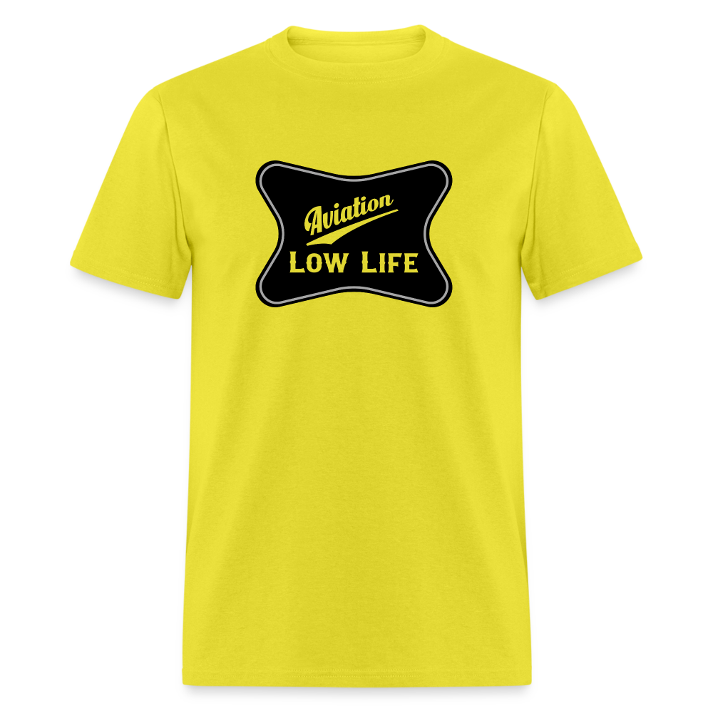 Aviation in Black (Unisex) Classic T-Shirt - yellow