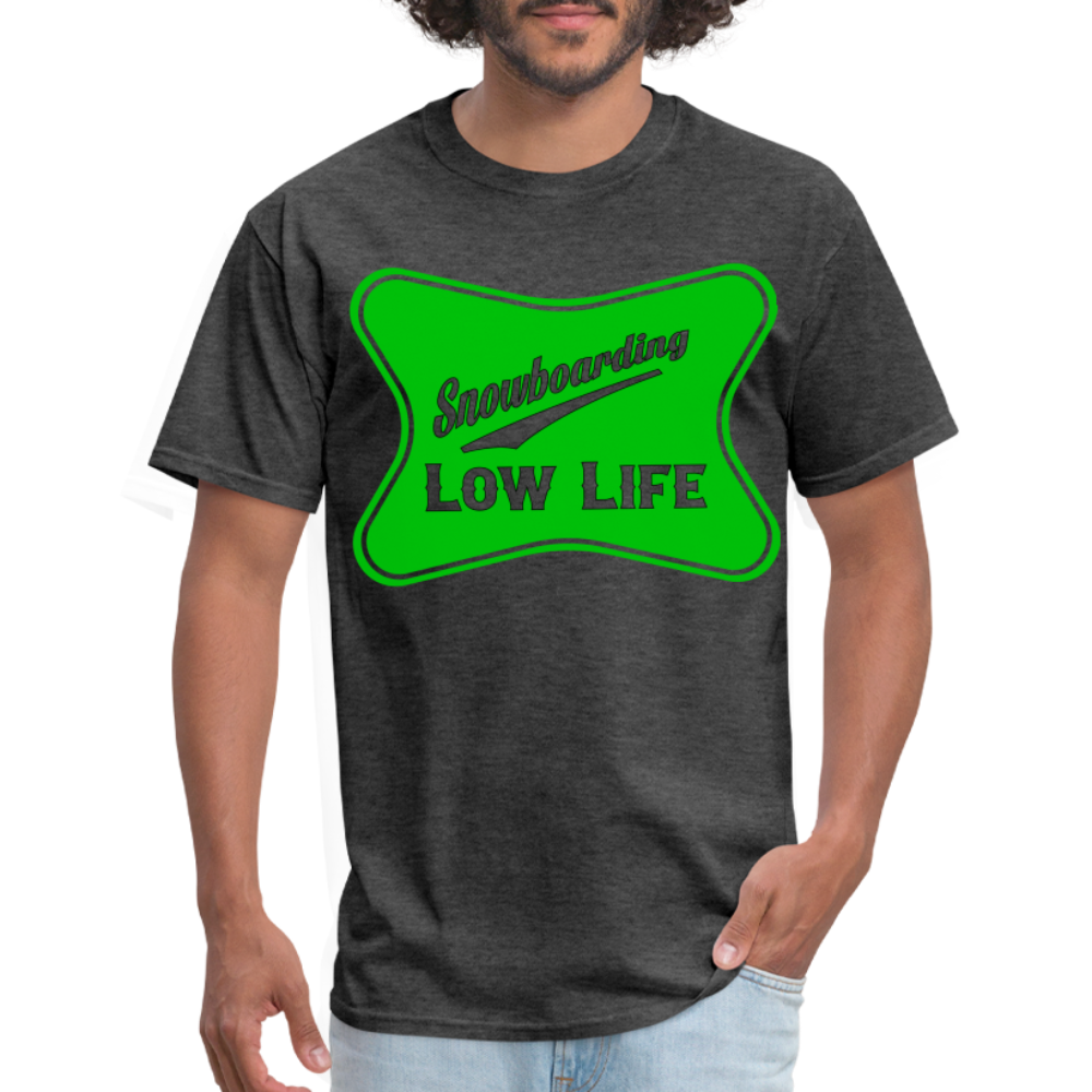 Snowboarding - Green - Unisex Classic T-Shirt - heather black