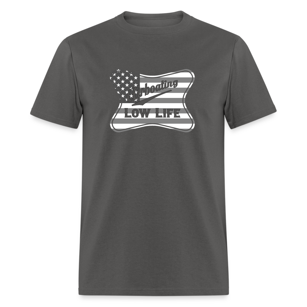 Airboating - White & Gray Flag - (Unisex) Classic T-Shirt - charcoal