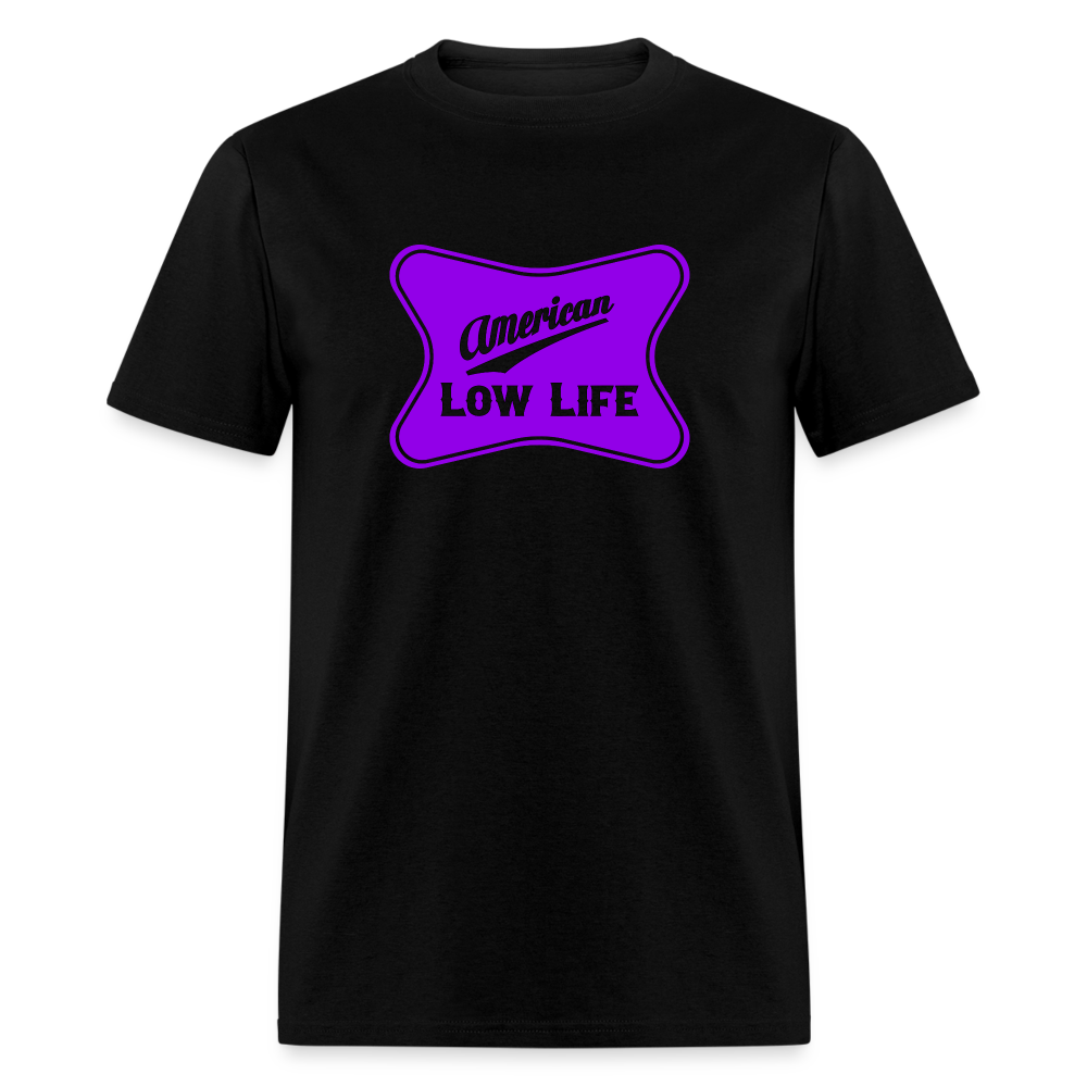 American - Purple - (Unisex) Classic T-Shirt - black