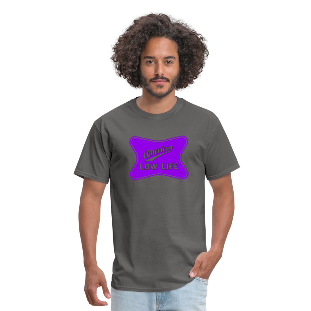 American - Purple - (Unisex) Classic T-Shirt - charcoal