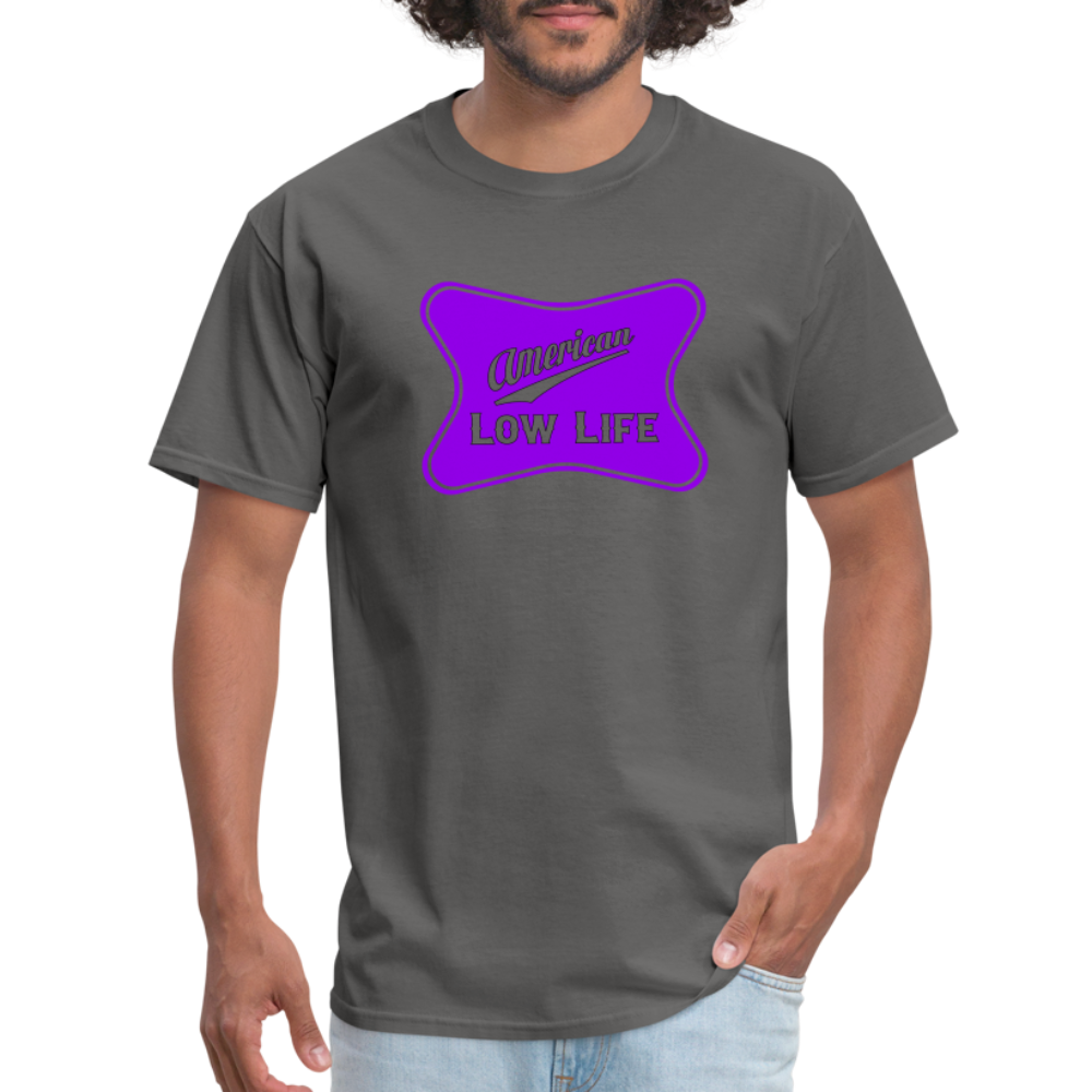 American - Purple - (Unisex) Classic T-Shirt - charcoal