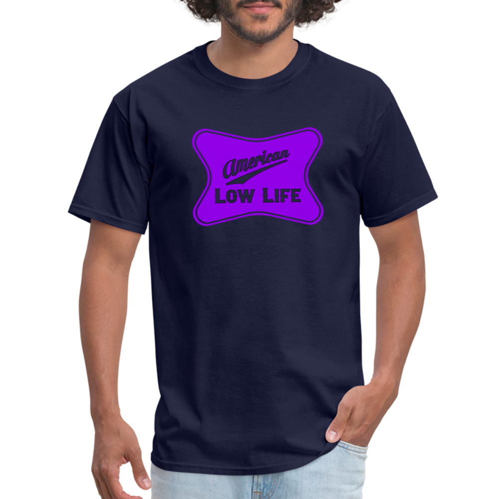American - Purple - (Unisex) Classic T-Shirt - navy