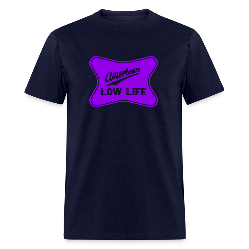 American - Purple - (Unisex) Classic T-Shirt - navy